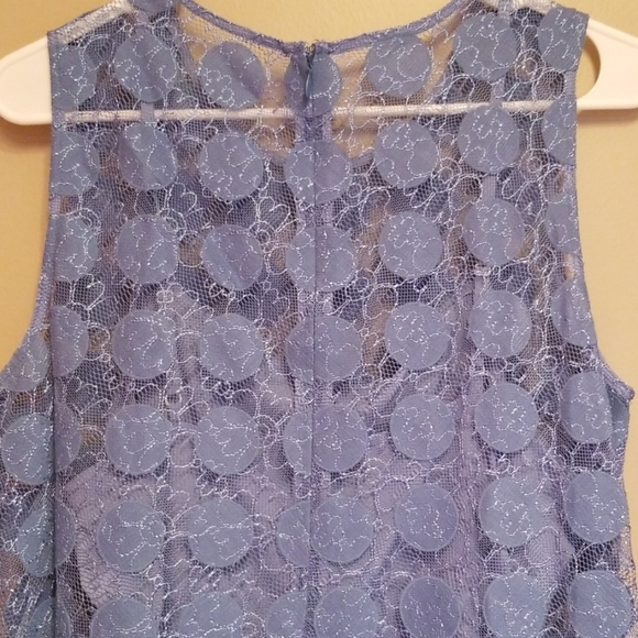 Donna Morgan blue polka dot lace tent dress - Picture 4 of 6